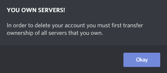 Delete Account Server